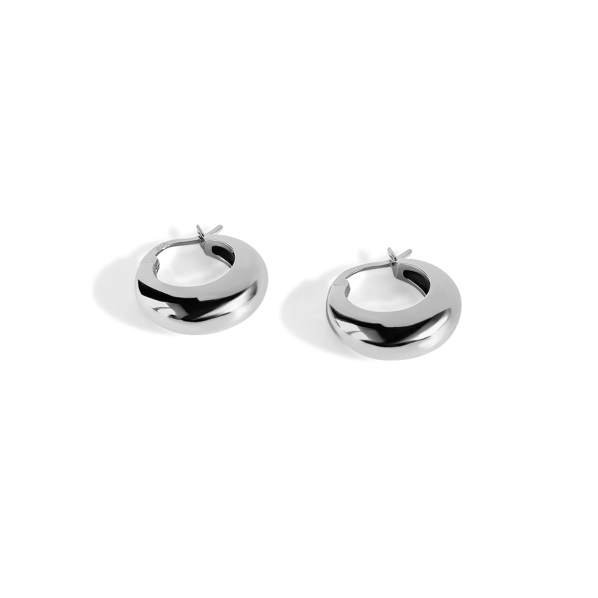 ソフィーブハイ　Small Blondeau Hoops - Silver Small Blondeau Hoops | Sophie Buhai