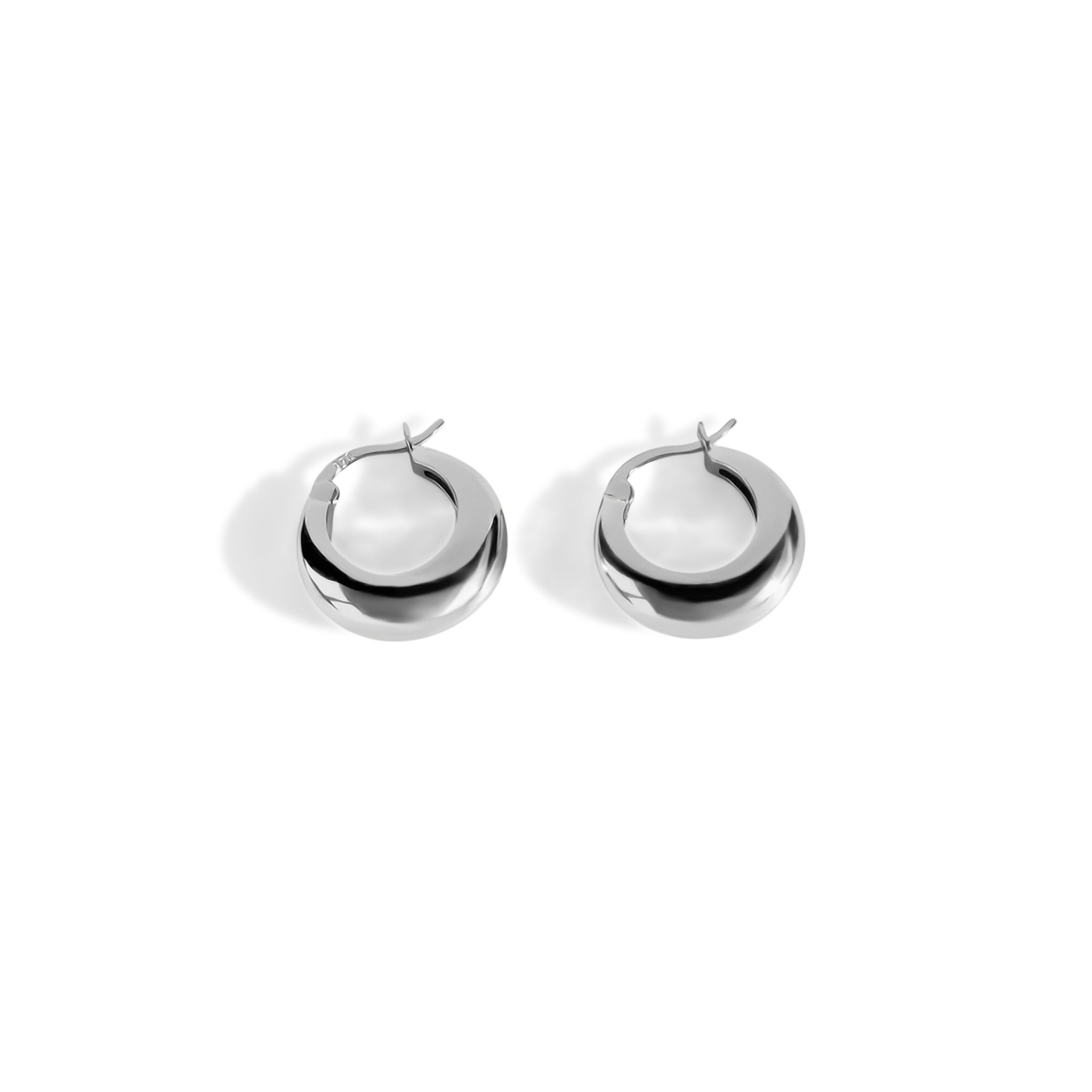 Silver Leyla Hoops | MACAHO