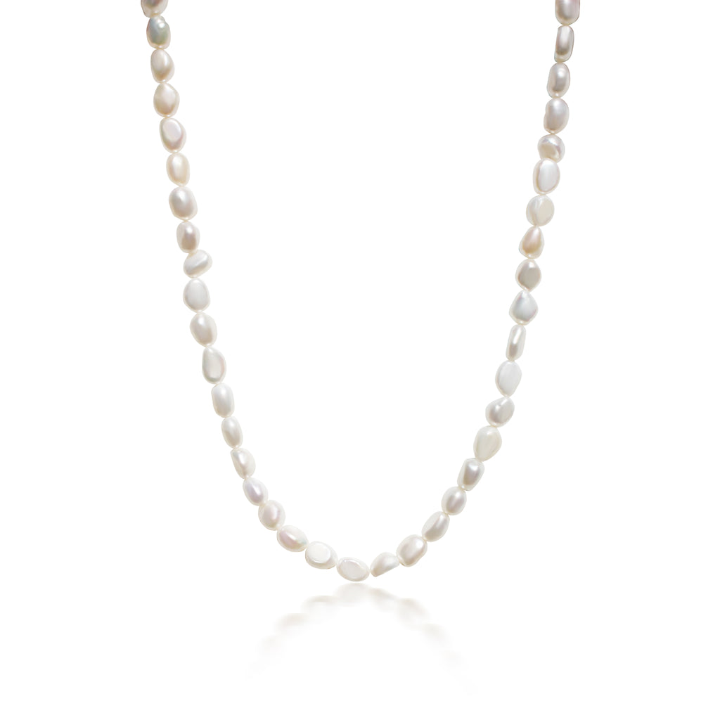 pearl necklace, irregular pearls, freshwater pearls