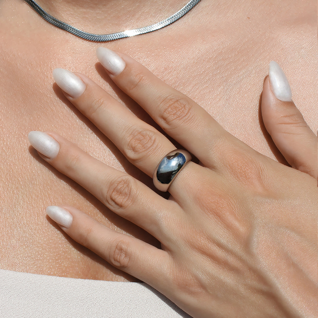 Silver Bold Dôme Ring