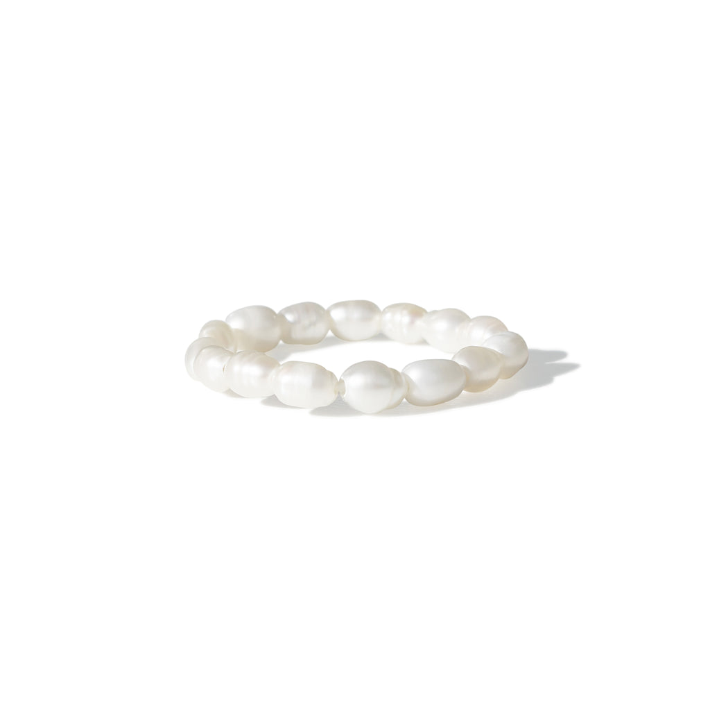 natural freshwater pearls, natural pearls, irregular pearls, pearl ring